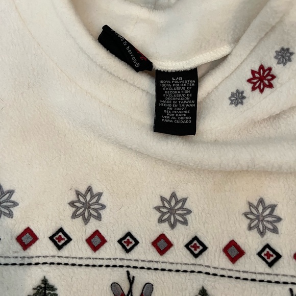 Christopher & Banks Size Large Cream Fleece Top - Picture 2 of 3